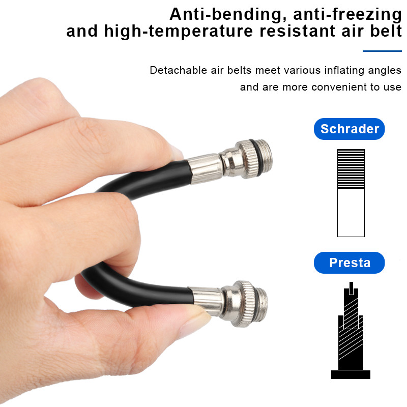 Dviračių siurblys nešiojamas mini dviračių rankinis oro siurblys aukšto slėgio rutulinis kalnas MTB plento dviračio padangų pripūtimas Schrader Presta vožtuvas