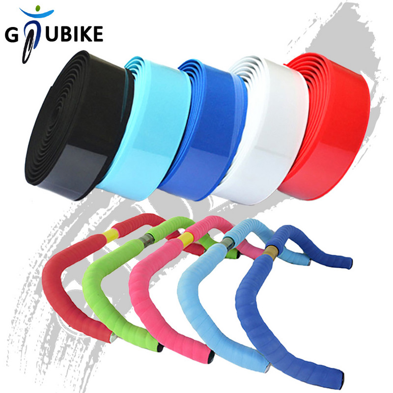 GTUBIKE 1Pair Kerékpár kormányszalag szalagos országúti kerékpár sport parafa markolat csomagoló szalagok rúddugóval Szivacs ívelt fogantyúpántok tartozékok