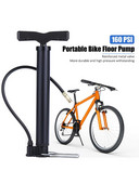 Nešiojamas dviračio grindų siurblys 160 PSI aukšto slėgio mini oro siurblys Ergonomiška rankena kalnų dviračių lauko priedams