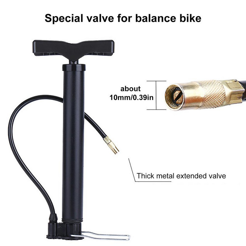 Nešiojamas dviračio grindų siurblys 160 PSI aukšto slėgio mini oro siurblys Ergonomiška rankena kalnų dviračių lauko priedams