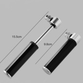 Mini dviračio siurblys, nešiojamas lengvo aliuminio lydinio dviračio siurblys, oro siurblys kalnų dviračių padangų dujų adatų pripūtimas