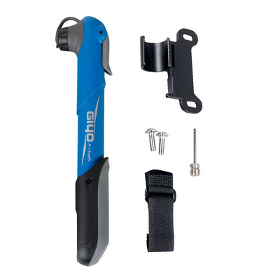 Giyo Compact Cycle Air Inflator Πτυσσόμενη λαβή αντλία ποδηλάτου 120 psi Ποδηλατικό σφαιρικό ελαστικό χειρός ταιριάζει Schrader & Presta GP-42S