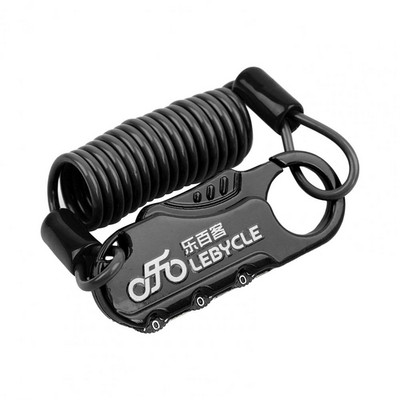 Jelszavas Kerékpárzárak Lopásgátló Rozsdamentes, Nagy szilárdságú Kombináció 3 Számkód Kerékpárzár Kerékpártartozékok