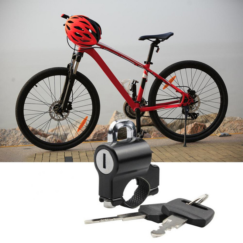 1 készlet lopásgátló sisakzár biztonsági hordozható 7/8`` 22 mm motorkerékpár kormányzárhoz motorkerékpár kellékek fekete