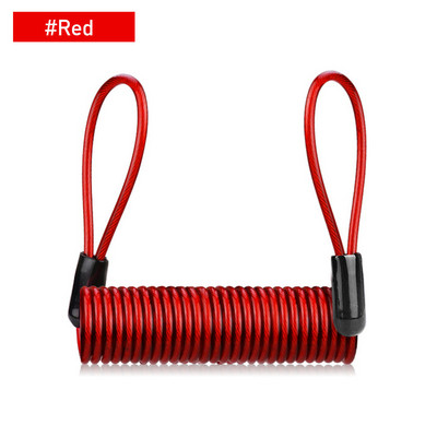 1,2M ketaspidur vargusvastane turvameeldetuletus mootorratta alarm, julge vedrukaabli kiiver traat jalgratta lukustus köis jalgratta tööriist