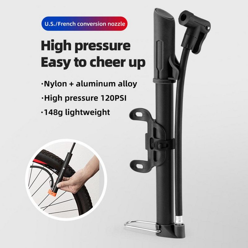 Nailon Util Compact Mini Pompă de aer pentru biciclete Flexibilitate Pompă pentru biciclete Rezistent la uzură pentru bicicletă