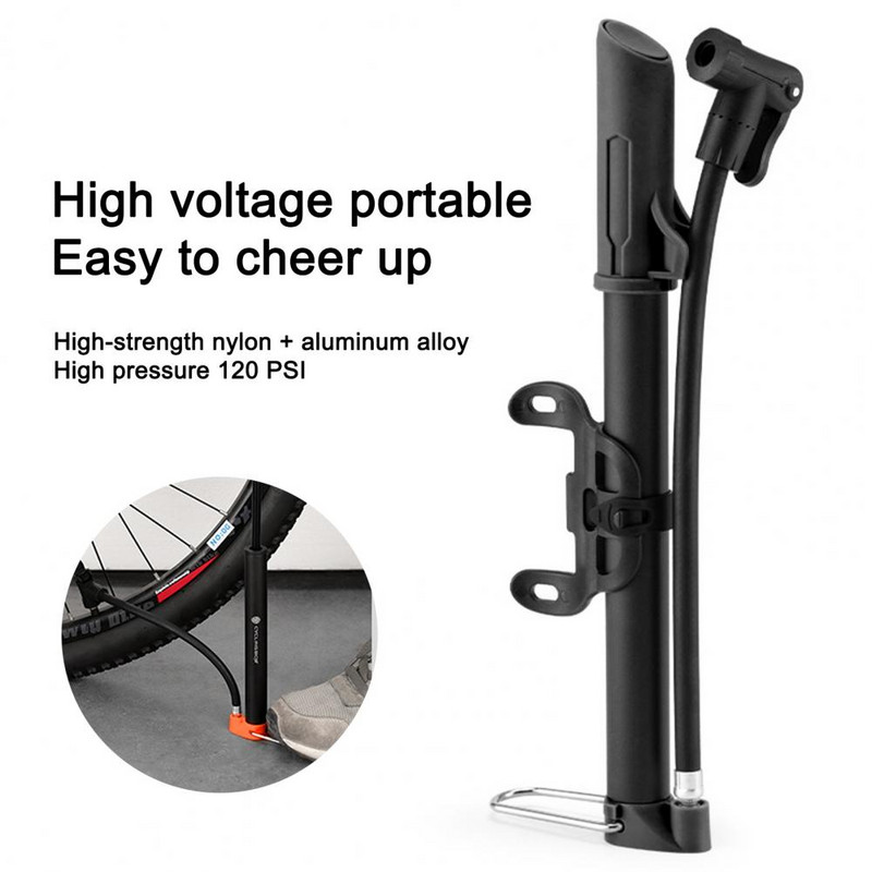 Nailon Util Compact Mini Pompă de aer pentru biciclete Flexibilitate Pompă pentru biciclete Rezistent la uzură pentru bicicletă