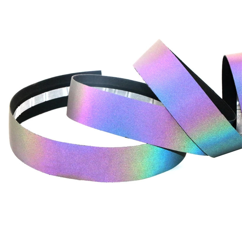 Kerékpáros Bar Tape Road Bike Noctilucent Dazzle Kormánycsíkok Fényvisszaverő Színes MTB PU Bőr Kerékpár Villák Fogószalag