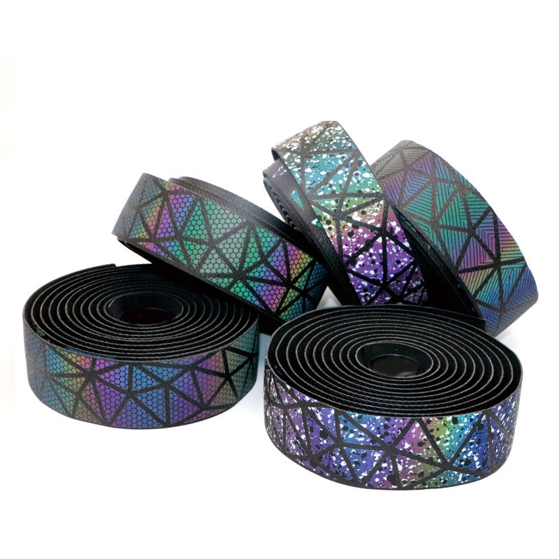 Ποδηλασία Απόσβεση Αντικραδασμικό Περιτύλιγμα EVA PU Ποδήλατο Άνετο Rainbow Bar Ζώνη Cork Road Bike Refleks Tape τιμόνι