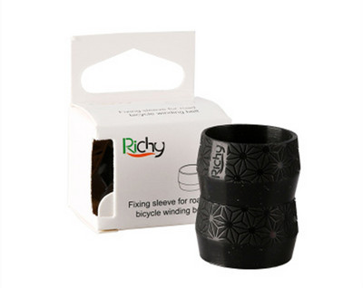 Richy Road Husă de bandă pentru ghidon de bicicletă EIEIO Manșon confortabil din silicon anti-alunecare Inel de fixare Accesorii pentru biciclete