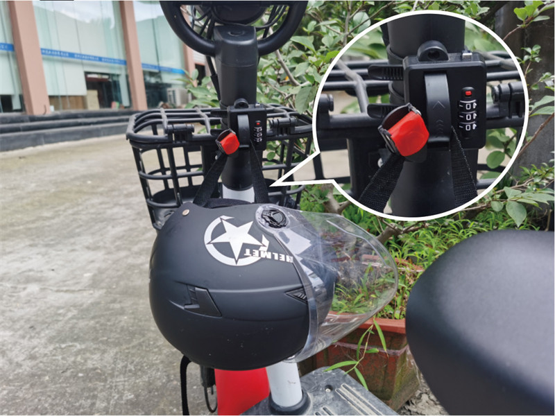 Összecsukható kerékpárkormányzár 3 számjegyű kód Sisak-zár IAMOK Lopásgátló Jelszavas zárak Kerékpár tartozékok