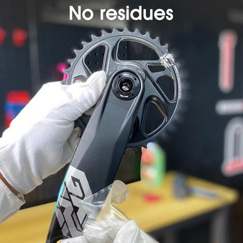 3 листа защитно фолио за манивела за планински велосипед Универсално покритие от въглеродни влакна против сблъсък за MTB манивела Прозрачен стикер Защита