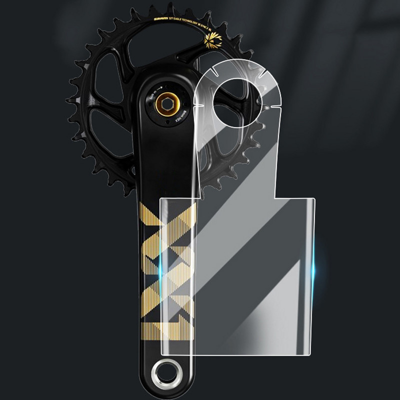 3 lapų kalnų dviračių švaistiklio apsauginė plėvelė, anglies pluošto, universali apsauga nuo susidūrimo MTB švaistiklio skaidrių lipdukų apsauga