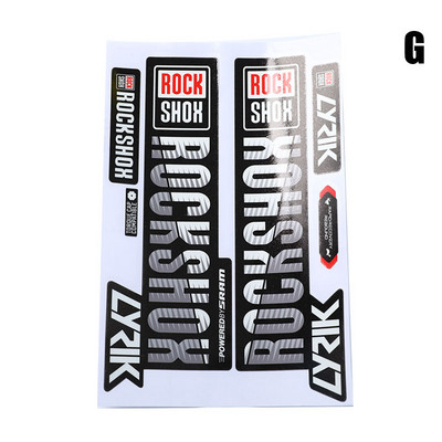 Priekinės šakės lipdukas kalnų dviračio dviračio priekinio amortizatoriaus spalvos pasikeitimo vandeniui atsparus lipdukas