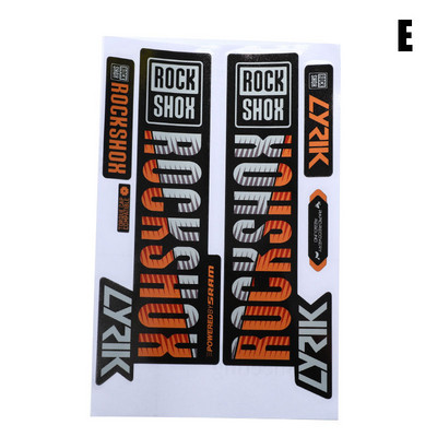 Priekinės šakės lipdukas kalnų dviračio dviračio priekinio amortizatoriaus spalvos pasikeitimo vandeniui atsparus lipdukas