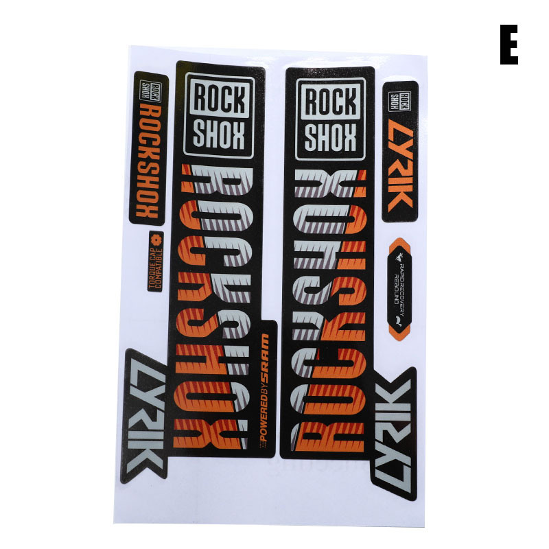 Priekinės šakės lipdukas kalnų dviračio dviračio priekinio amortizatoriaus spalvos pasikeitimo vandeniui atsparus lipdukas