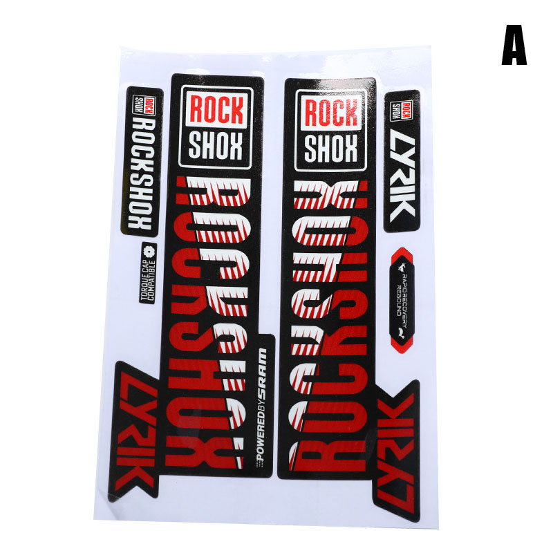 Priekinės šakės lipdukas kalnų dviračio dviračio priekinio amortizatoriaus spalvos pasikeitimo vandeniui atsparus lipdukas