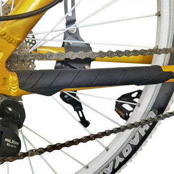 MTB Bike Chain Posted Guards Рамка Устойчив на надраскване протектор 3D силиконов капак за предпазител за грижа за велосипеди Аксесоари за колоездене