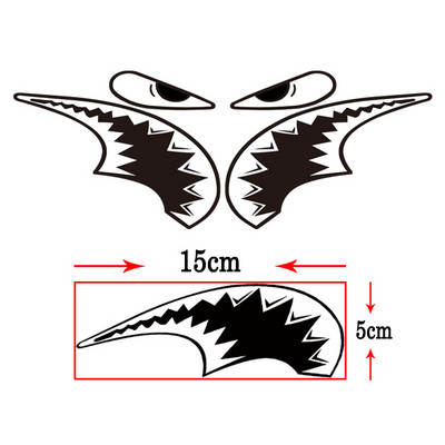 1készlet Kerékpárkeret díszítő matrica Cápafejcső matrica MTB kerékpár fix fogaskerék matrica Kerékpáros tartozékok
