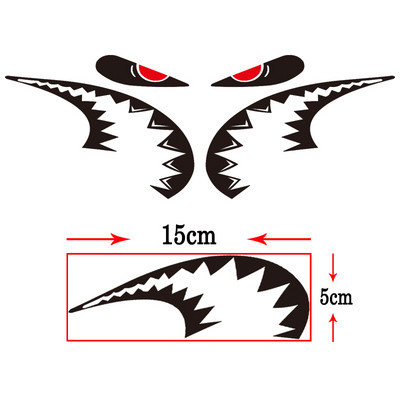 1készlet Kerékpárkeret díszítő matrica Cápafejcső matrica MTB kerékpár fix fogaskerék matrica Kerékpáros tartozékok