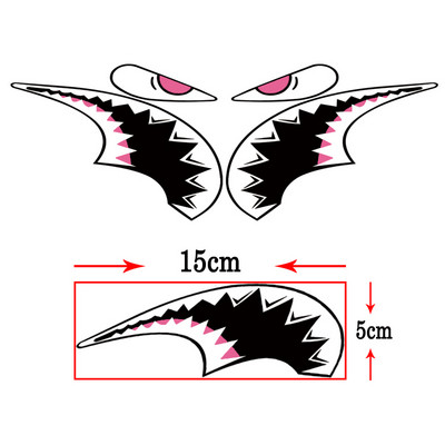 1készlet Kerékpárkeret díszítő matrica Cápafejcső matrica MTB kerékpár fix fogaskerék matrica Kerékpáros tartozékok