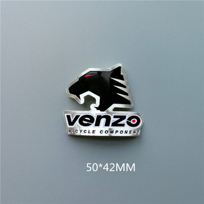 Insigna pentru cap de bicicletă Autocolante din aluminiu Autocolante pentru MTB BMX Cadru frontal pentru bicicletă pliabilă Accesorii pentru ciclism cu abur Tub emblemă DIY