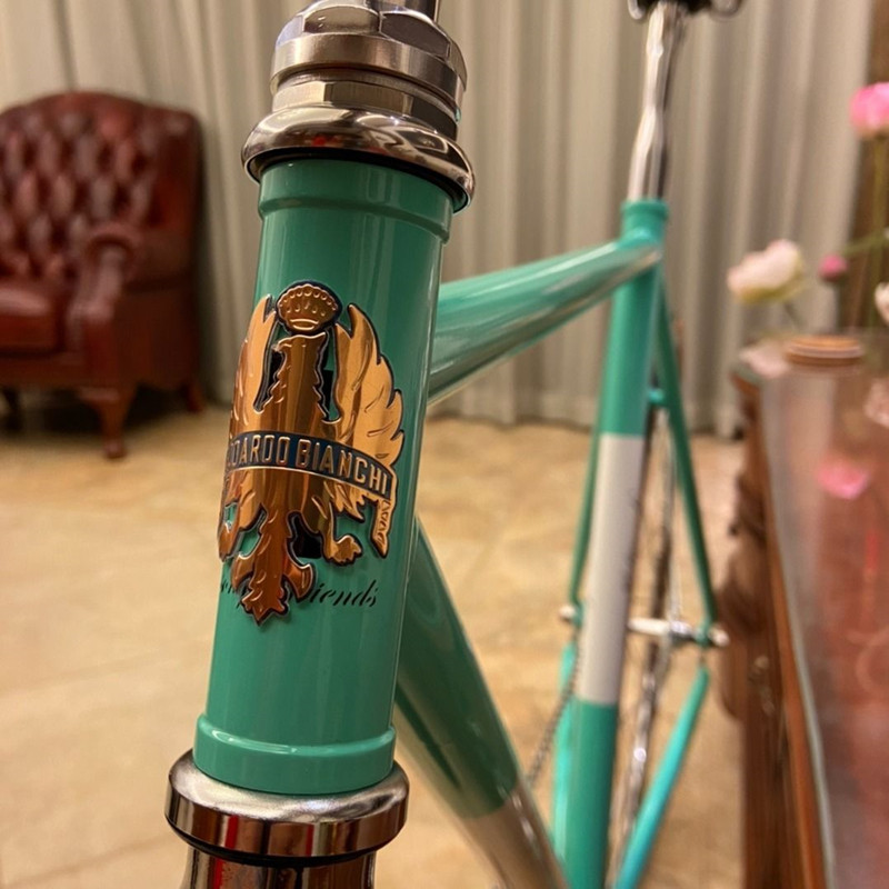 Insigna pentru cap de bicicletă Autocolante din aluminiu Autocolante pentru MTB BMX Cadru frontal pentru bicicletă pliabilă Accesorii pentru ciclism cu abur Tub emblemă DIY