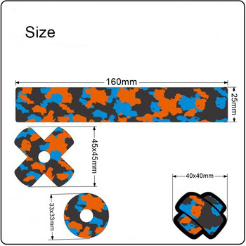 1 комплект стикери за декорация на велосипеди Капачки за тръби на предната вилка Покриване на пътя MTB стикер Стикер за въздушна дюза Стикер за поправка на драскотини