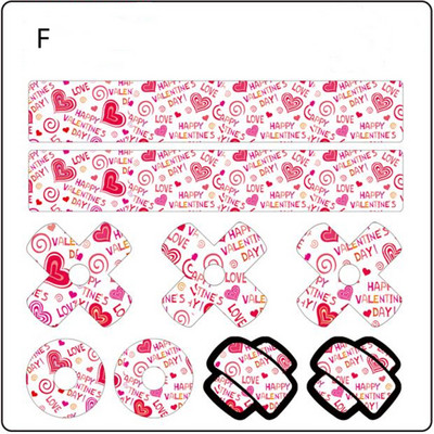 1Σετ αυτοκόλλητα διακόσμησης ποδηλάτου Μπροστινό πιρούνι Καπάκια σωλήνα κάλυμμα δρόμου MTB Αυτοκόλλητο ακροφύσιο αέρα Αυτοκόλλητο γρατσουνιές επισκευή Επικόλληση