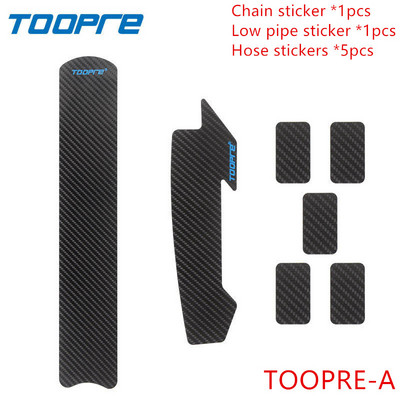 TOOPRE jalgrattaketi kaitse raami kriimustuskindel MTB maanteeratta kaablitoru süsiniku hoolduskaitse, sile ja kergesti rebitav