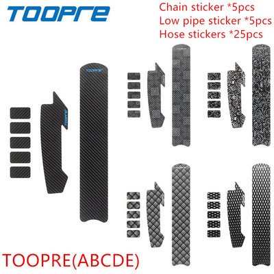 TOOPRE jalgrattaketi kaitse raami kriimustuskindel MTB maanteeratta kaablitoru süsiniku hoolduskaitse, sile ja kergesti rebitav