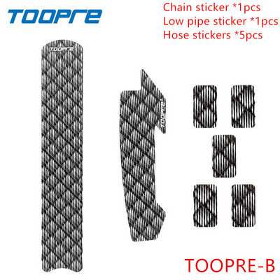 TOOPRE jalgrattaketi kaitse raami kriimustuskindel MTB maanteeratta kaablitoru süsiniku hoolduskaitse, sile ja kergesti rebitav