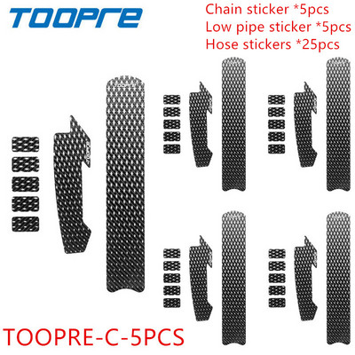 TOOPRE jalgrattaketi kaitse raami kriimustuskindel MTB maanteeratta kaablitoru süsiniku hoolduskaitse, sile ja kergesti rebitav