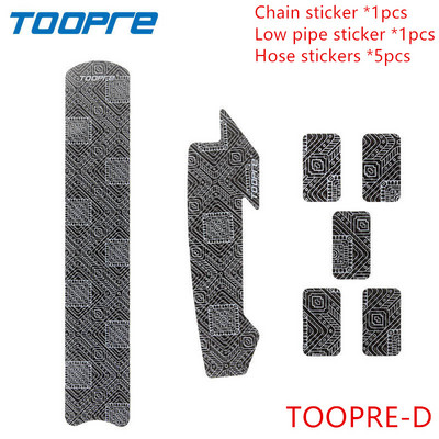TOOPRE jalgrattaketi kaitse raami kriimustuskindel MTB maanteeratta kaablitoru süsiniku hoolduskaitse, sile ja kergesti rebitav