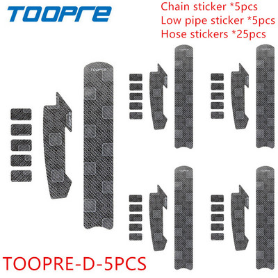 TOOPRE jalgrattaketi kaitse raami kriimustuskindel MTB maanteeratta kaablitoru süsiniku hoolduskaitse, sile ja kergesti rebitav