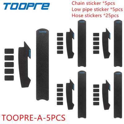 TOOPRE jalgrattaketi kaitse raami kriimustuskindel MTB maanteeratta kaablitoru süsiniku hoolduskaitse, sile ja kergesti rebitav