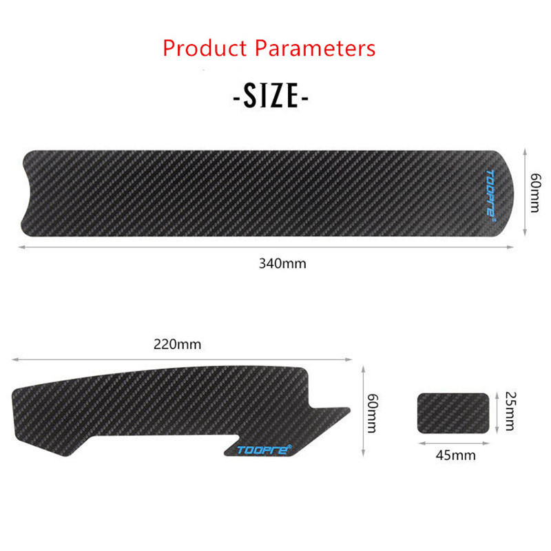 TOOPRE jalgrattaketi kaitse raami kriimustuskindel MTB maanteeratta kaablitoru süsiniku hoolduskaitse, sile ja kergesti rebitav