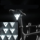 Αυτοκόλλητα ποδηλάτου Προειδοποιητικός ανακλαστήρας ποδηλάτου Μαγνητικά αυτοκόλλητα αυτοκινήτου Προσωπικότητα Ασφάλεια ποδηλάτου τη νύχτα Διακοσμήστε αξεσουάρ ποδηλασίας