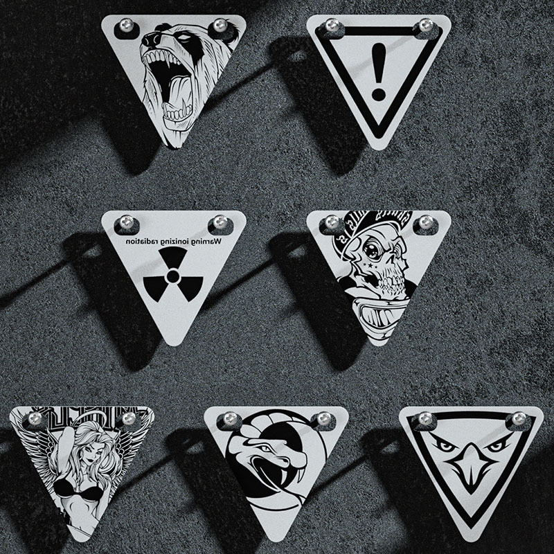 Αυτοκόλλητα ποδηλάτου Προειδοποιητικός ανακλαστήρας ποδηλάτου Μαγνητικά αυτοκόλλητα αυτοκινήτου Προσωπικότητα Ασφάλεια ποδηλάτου τη νύχτα Διακοσμήστε αξεσουάρ ποδηλασίας