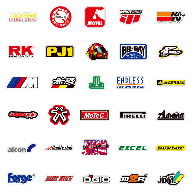 100 vnt dviračio grafičio lipdukas dviračio vandeniui atsparus lipdukas JDM lenktynėms modifikuotas bagažas riedlentė šaldytuvas nešiojamasis kompiuteris motociklas