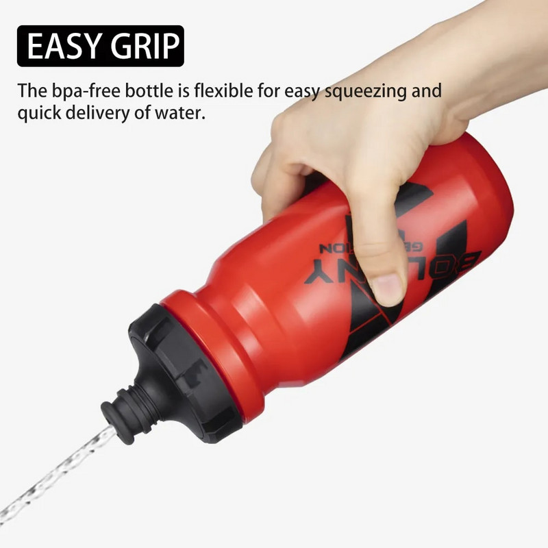 Velosipēda ūdens pudele 610 ml PP5 viegla āra sporta pārnēsājama riteņbraukšanas tējkanna kalnu šosejas velosipēdu daļas