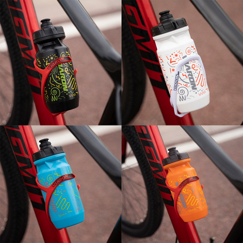 VIARON 550ML šosejas riteņbraukšanas ūdens pudeles noplūdes necaurlaidīgs velosipēda turētājs dzeramajam MTB kalnu velosipēda sporta pudeles putekļu necaurlaidīgam pārnēsājamam kausam