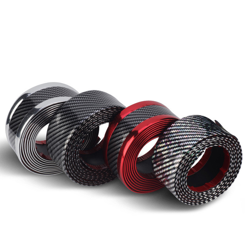 3CM/5CM jalgrataste autokleebised Punane sinine hõbedane äär süsinikkiust kriimustusvastane raami kaitsekile MTB maanteeratta stiilitarvikud