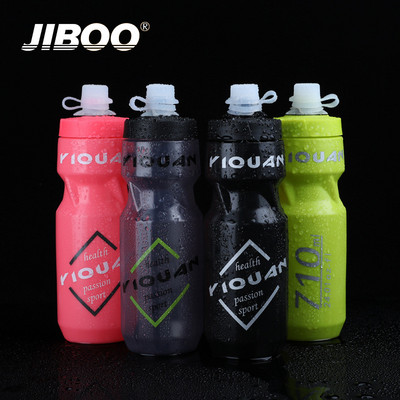 JIBOO 710 ml spordipudel tasuta PP5 keskkonnasõbralik plastikust maantee MTB jalgratta veepudel Mugav rattapudel jalgratta ämber