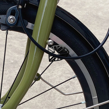 Защита на предната вилка на велосипеда, куха преградна плоча за защита на спирачната линия на велосипед Brompton Лек протектор на спирачната линия