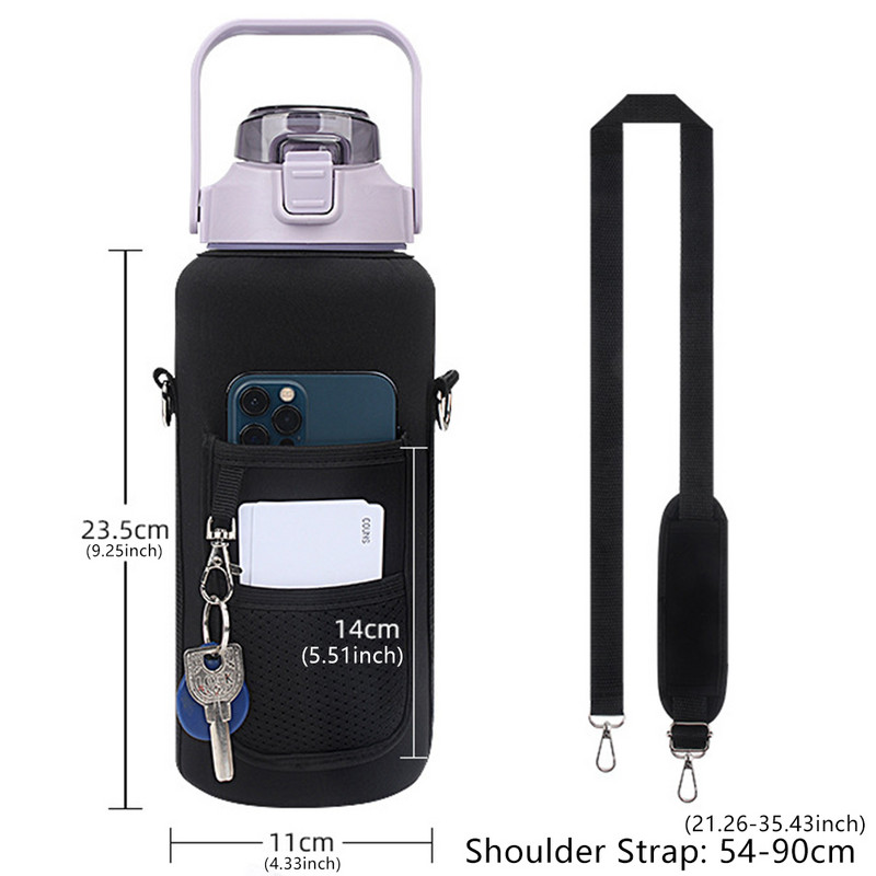 Outdoor Sport veepudeli kate Sport Matkatarvikud Tassi varrukas vaakumtassi varrukas kott Kaasaskantav isolatsioonikott rihmaga