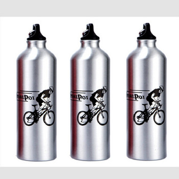 Алуминиева бутилка за вода за велосипед 750 мл Планински велосипед Чаша за вода Спортна бутилка за вода Колоездене Чаша за бутилка за вода с катарама за катерене