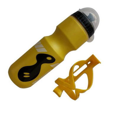 Sticlă de sport de 750 ml, ceainic pentru ciclism montan, cu capac de praf, sticla din plastic pentru PC, cu provizii pentru cușcă pentru sticle
