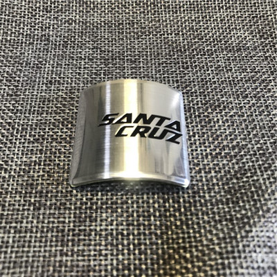 Jalgrattapea märk Alumiiniumist kleebised MTB BMX-i kokkupandava jalgratta esiraami kleebised Aururattasõidu tarvikud embleemi toru DIY