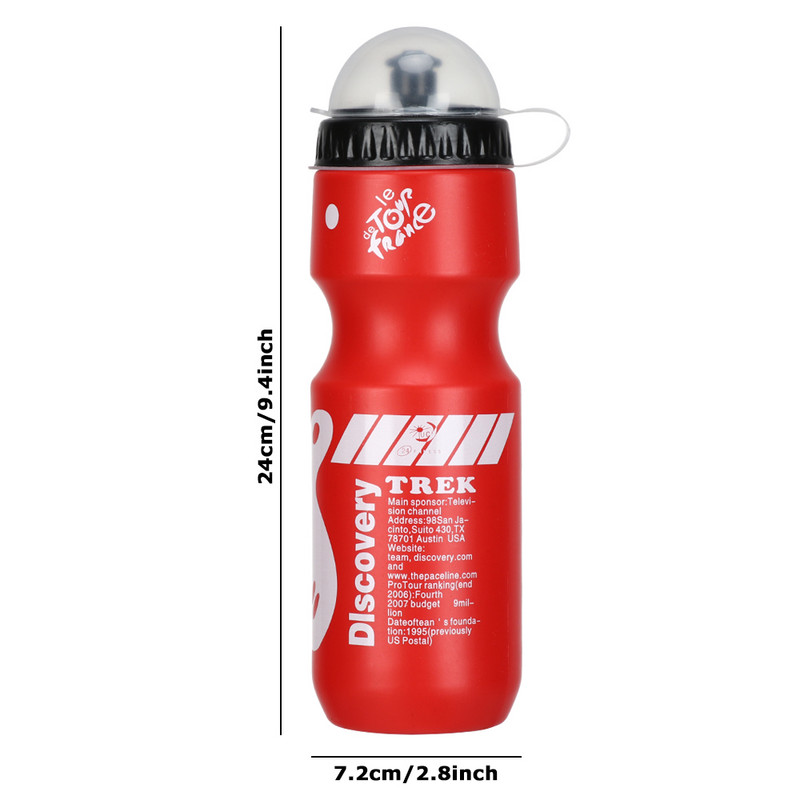 750 ml-es hordozható hegyi kerékpár vizes palack kültéri sport kemping italos kancsó BPA ingyenes kerékpáros felszerelés sport kupa tartozékok